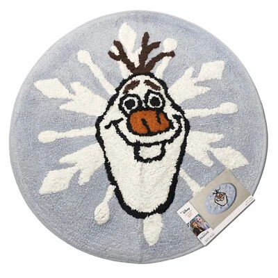 NEW Disney Bath Rug Mat 24” Frozen Olaf Round By Jumping Beans