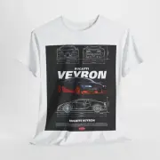 Bugatti Veyron Design Unisex T-Shirt for Men & Women- Technical Apparel Tee