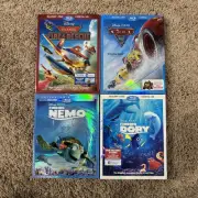 Planes + Cars3 + Finding Nemo + Finding Dory Sealed New,W/Slip Cover Blu-RayNICE