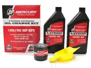 Mercury Marine Outboard 4 Stroke Engine Oil Change Kit 25/30 hp Fluid & Filter