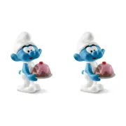 2x Schleich 2.1'' Greedy Smurf Action Figure/Figurine Kids/Child Play Toy 3-8y