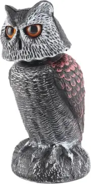 Plastic Owl Decoy, Owl Decoy to Scare Birds Away Exquisitely Crafted Waterpro...