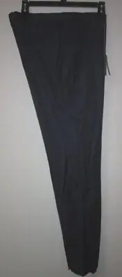 ERMENEGILDO ZEGNA Trofeo Dress Pants Regular Fit Flat Front Navy Blue Sz 39 $775