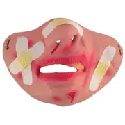 2PCS Halloween Mask Children Adult Half Face Mask / Bar Dance Party Funny Red Lip Mask