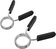 Milisten 2Pcs Barbell Spring Clips for Weightlifting Quick Release Dumbbell Clamps Secure Gym Collars for Easy Use Portable Accessories for Home Fitness