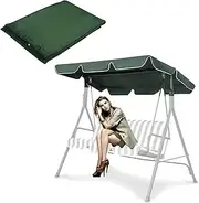 2 &3 Seater Garden Swing Top Cover,Swing Waterproof Canopy Replacement Canopy for Patio Swing Garden Swing Outdoor,All Weather Protection Porch Swings (Color : Beige, Size : 249 * 185 * 18cm)/1