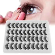 Handmade Criss-cross Wispies Fluffies Thick Long False Eyelashes 3D Faux Mink