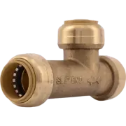 SharkBite U3370LF 3/4" x 3/4" x 3/4" Brass Push Slip Tee