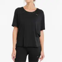 在飛比找momo購物網優惠-【PUMA】短袖 上衣 T恤 運動 休閒 女 瑜珈系列Stu