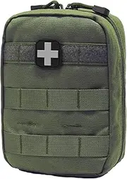 Carlebben EMT Pouch MOLLE Ifak Pouch Tactical MOLLE Medical First Aid Kit Utility Pouch Olive