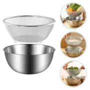 1 Set Stainless Steel Mesh Colander Kitchen Fine Mesh Strainer Bowl Straining