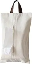 Hanging Tissue Pouch PU Leather Tissue Holder, 1Pc Hanging Tissue Cover Bag,Paper Sleeve Tissue Hanging Pouch Toilet Paper Holder Bag PU Leather Tissue Bag,Hanging Tissue Cover Bag Tissue Paper Holder