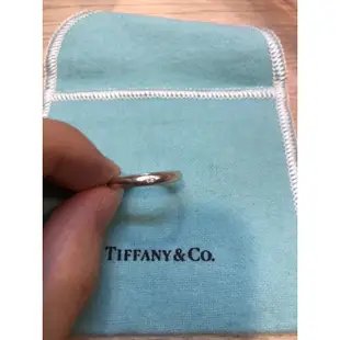 Tiffany&Co. 925 純銀 鑲鑽石戒指 單鑽 白鑽 經典款