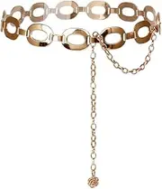 [Generic] Waist Chain for Women Ladies Chunky Chain Belt for Dresses