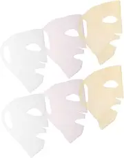 6pcs Reusable Silicone Face Mask Covers Moisture Locking Mask Holders Soft and Comfortable Prevents Evaporation for Home Go Skin Care