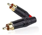 RCA Plugs to Speaker Bare Wire Cables Adapter, HiFi Sound Quality Replace RCA