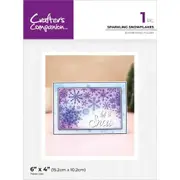Crafters Companion Sparkling Snowflakes Embossing Folder