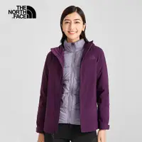 在飛比找蝦皮商城優惠-The North Face 女 三合一保暖外套 紫 NF0