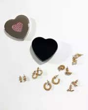 Jewellery Box Earring Ring Organiser Storage Case Beautiful Heart GIFT25 ID JB01