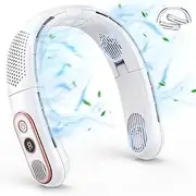 DGLK 4-Turbo Neck Fan, Foldable Bladeless Neck Fans, Wearable Personal Fan,4000mAh Battery Powered Portable Fan, Suitable For Outdoor Sports