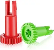 bssmmai 2 Pieces Side Brush Motor Snap Gear for ECOVACS DEEBOT OZMO 950/920/N5/N8 T5/T9/T8 Robot Vacuum Cleaner Accessories, 1 Red Gear, 1 Green Gear