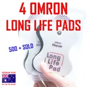 Omron ELECTRODE TENS PADS - 4 Omron LONG LIFE PADS - 500 + SOLD ⭐⭐⭐⭐⭐
