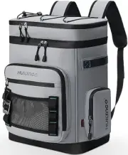 Large Waterproof Insulated Cooler Backpack for Men & Women, Leak Proof gray
