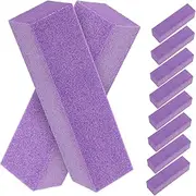 FOYTOKI 10Pcs Professional Nail File Block Sided Sponge Nail Buffers for Manicure Pedicure Durable Nail Polishing Tool for Natural and Nails for Nail Art Learners