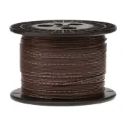 18 AWG Stranded Hook Up Wire, Brown, 1000 ft, 0.0660" Dia, UL1429, 150V