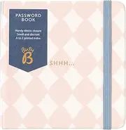 Busy B Password Book - Harlequin Cover – All your Internet Passwords in One Place - Store a Maximum of 186 Internet Login Details - Compact & Discreet Design with A-to-Z Index & Elastic Closure Band