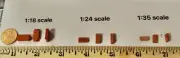 100 RED BRICKS 1:24 SCALE DIORAMA MINIATURE NEW