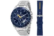 Maserati Modena Edition Chronograph Stainless Steel Blue Dial Quartz R8871612039 100M Men's Watch Gift Set