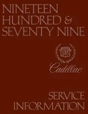1979 Cadillac Service Shop Repair Manual Engine Drivetrain Electrical Book Guide (for: Cadillac)