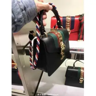 GUCCI Sylvie leather mini bag 2017 新款 NANO 黑色 20CM 現貨特價