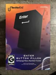 Unlocked Enter Button Pillow Soft Sponge Ergonomic Gaming Pillow USB Connect