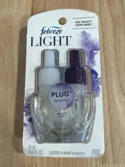 Febreze LIGHT Fade Lavender Defy PLUG Air Freshener Oil Refill Factory Sealed