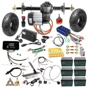 Go Kart Battery Wheels 760mm Rear Axle 1500W 72v Electric Differential Motor Kit