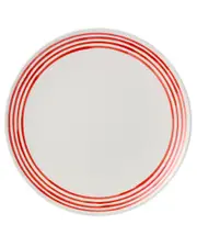 Certified International Dockside Red Set of 4 Dinner Plates