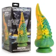 Creature Cocks Monstropus Tentacled Monster Silicone Dildo - Green/Yellow 21....