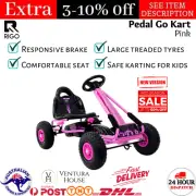 Rigo Kids Pedal Go Kart Car Ride On Toys Racing Adjustable Seat Child Bike Pink
