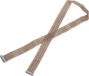 uxcell IDC Rainbow Wire Flat Ribbon Cable 2.54mm Pitch 30 Pin Connection Line FC Dual Female Gray Connector for DIY Experiment 4 Ft Length 1 Pcs