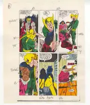 Power Man and Iron Fist #88 pg 14 COLOR GUIDE Original Comic Production Art