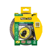 Flexovit 115 x 20 x 1.2mm Ultra Thin Turbo Diamond Blade