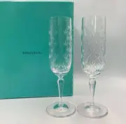 Tiffany & Co. Floret Champagne Pair Set Wine Glass from JP NEW