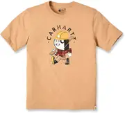 Carhartt Carpenter Hickory Nut, t-shirt , color: Beige/Black/Yellow/Red , size: XXL