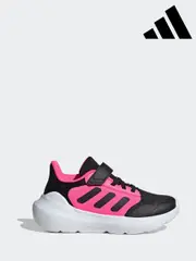 adidas Black/Pink Tensaur Run 2.0 Hook and Loop Kids Trainers (AR8372) | $65