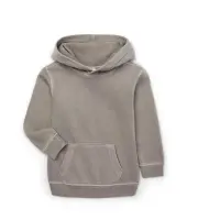 Wonder Nation Boy's Gray Long Sleeve Fleece Hoodie Kangaroo Pocket Size M (8)