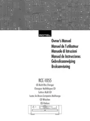 Rotel RCC-1055 CD Changer Owners Manual