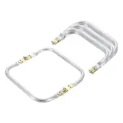 Metal Purse Frame 6.7 IN, 4 Pcs Rectangle Frame Kiss Lock, Bag Frame Hardware