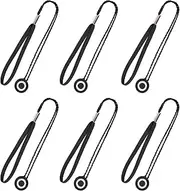 EMSea 6Pcs Self-Adhesive Elastic Lanyard, Anti-Lost String Compatible with DSLR and SLR Front Lens Cap 9 Inch (Universal)